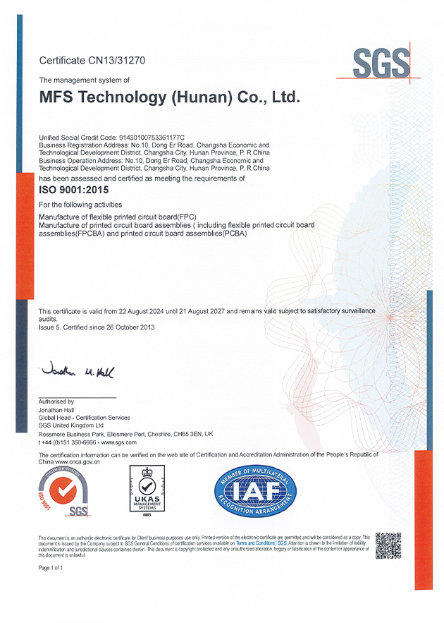 ISO 9001 Certificate